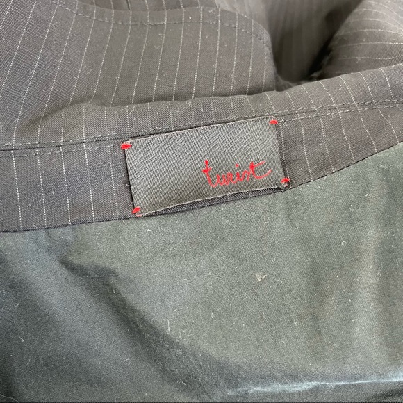 Reversible Turist Pinstripe Trench Midi Jacket - Picture 14 of 14